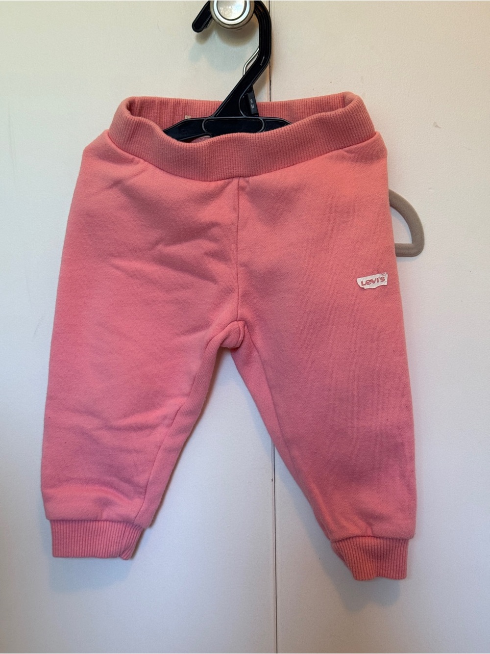Levi's Pink Ribbed Waist Joggers for Kids